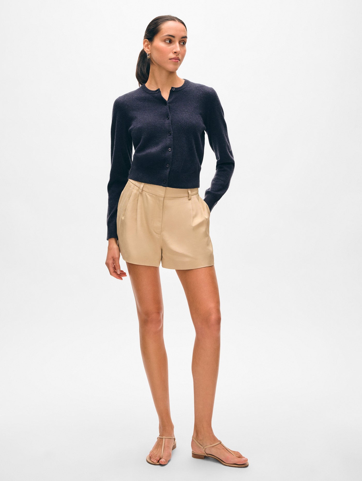 Cashmere Crewneck Cardigan