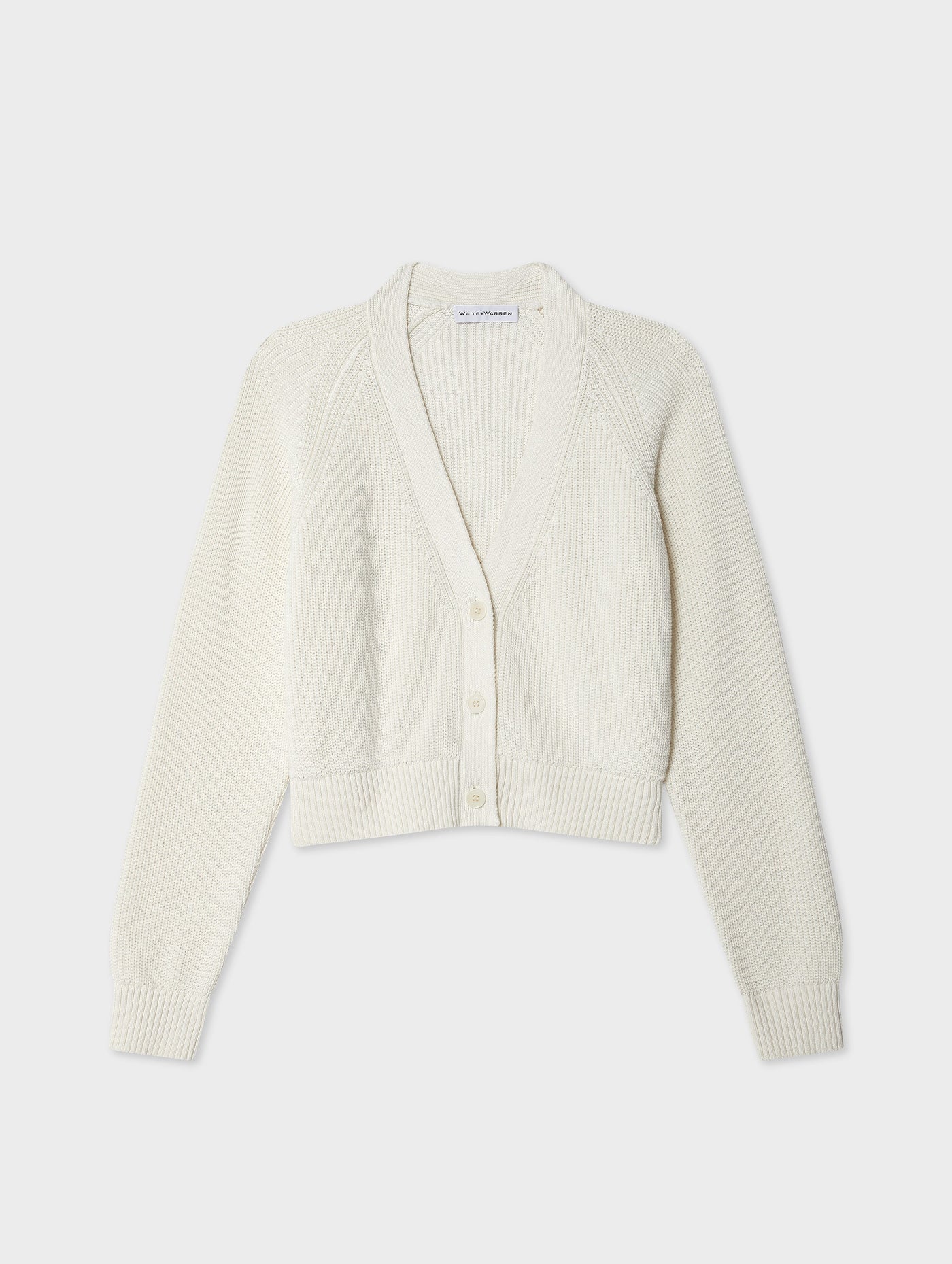 Linen Blend Ribbed Cardigan
