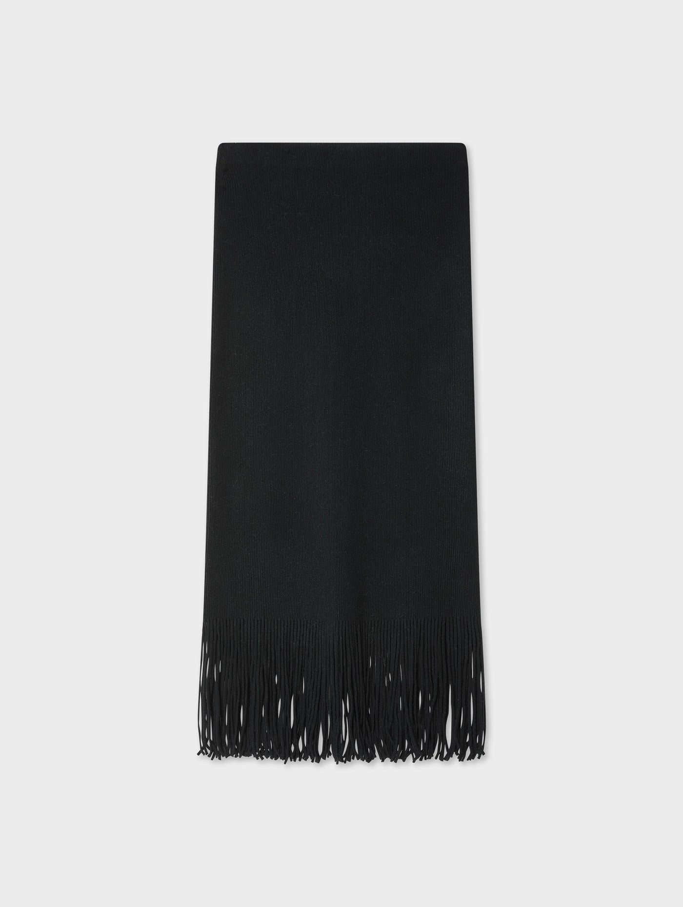 Ribbed Fringe Skirt