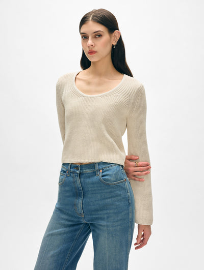 Cotton Tape Fluted Top