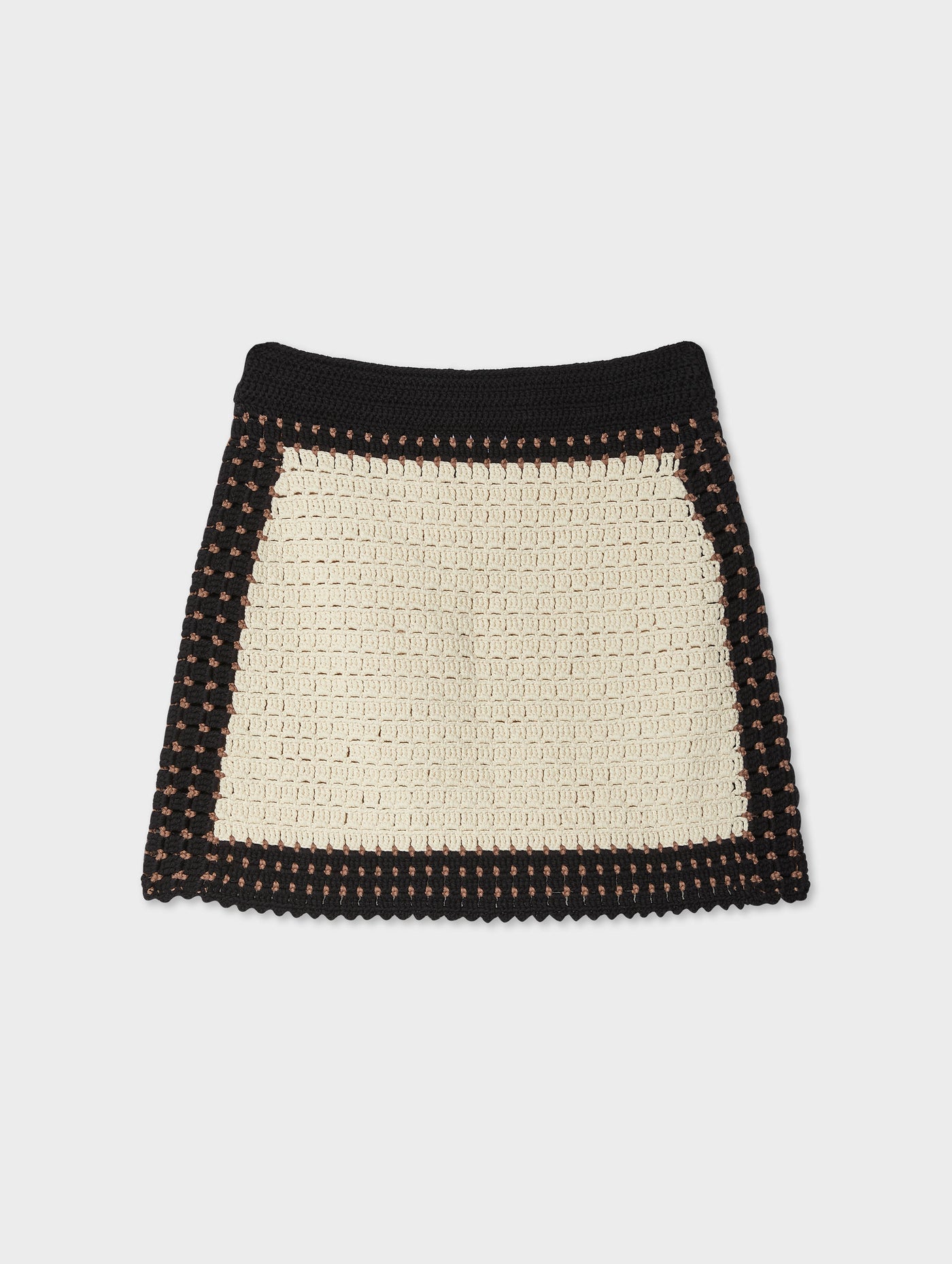 Hand-Crochet Cotton Mini Skirt