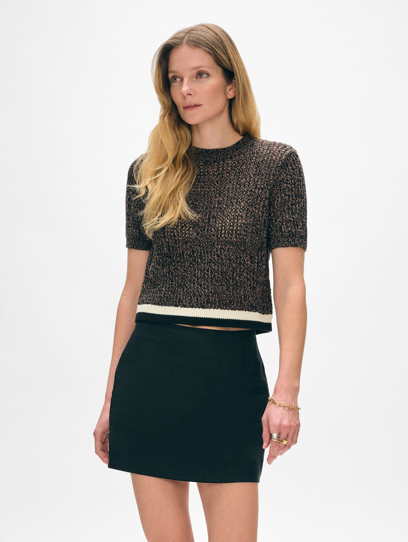 Cotton Mesh T-Shirt