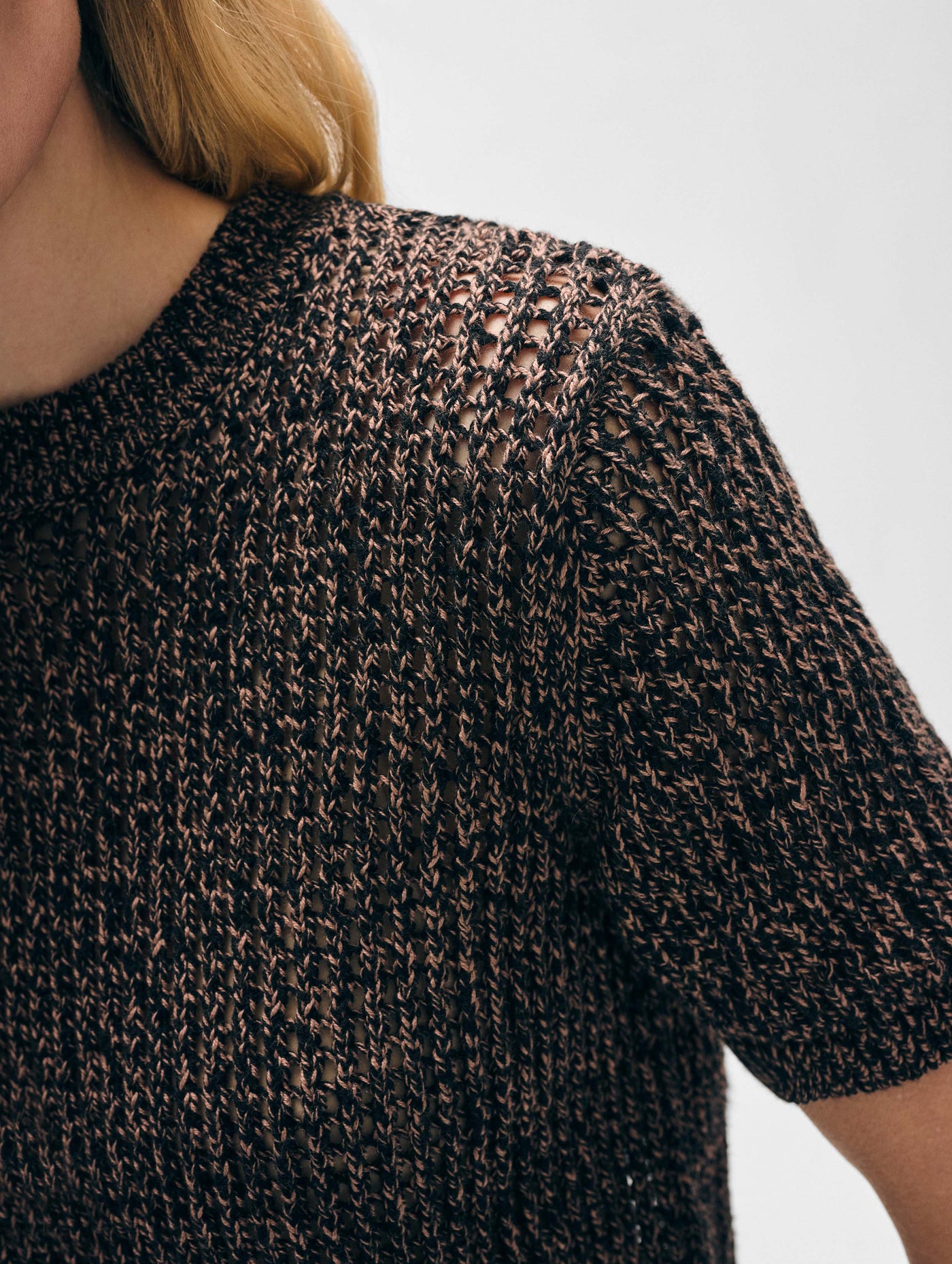 Cotton Mesh T-Shirt