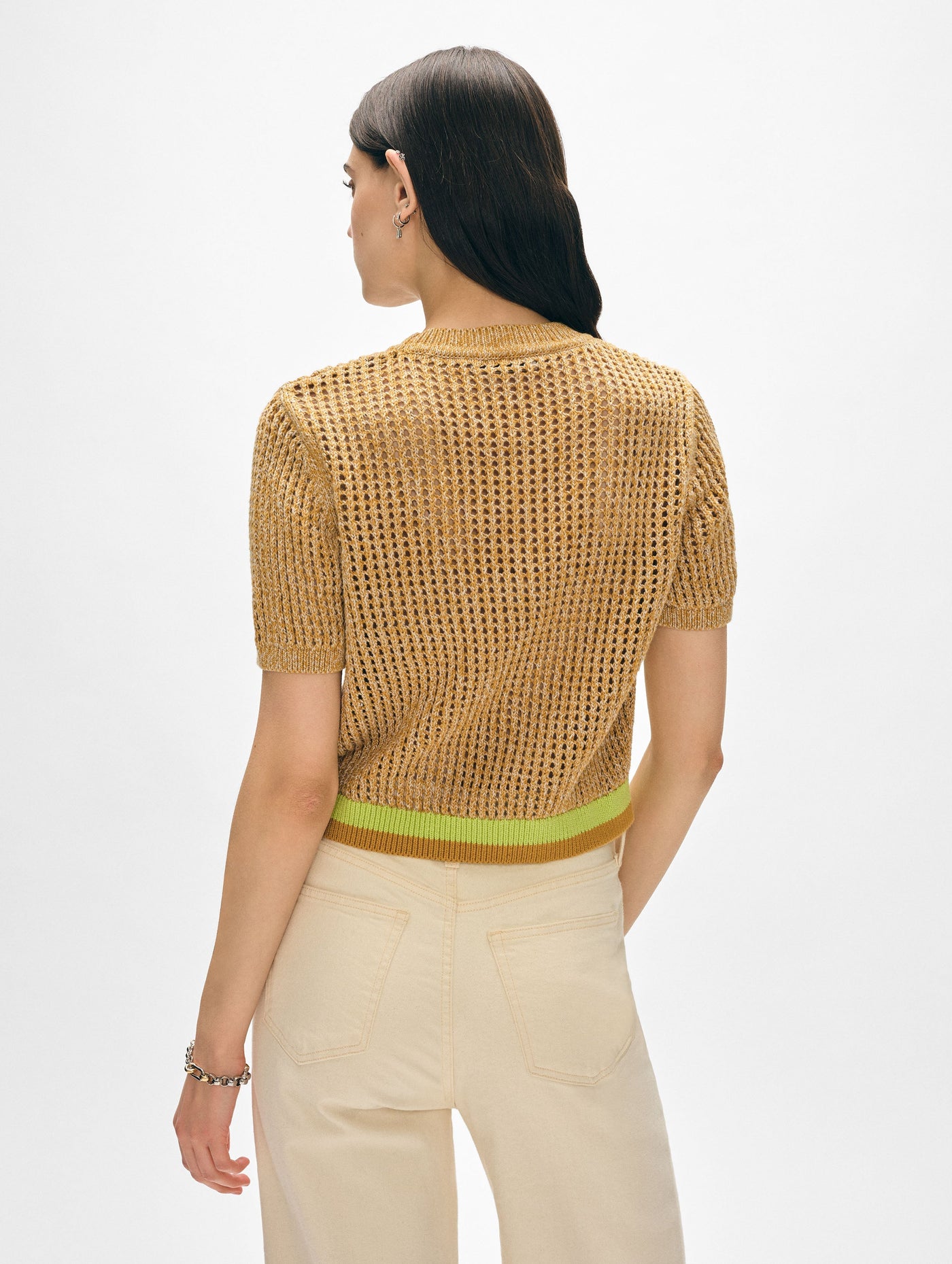 Cotton Mesh T-Shirt