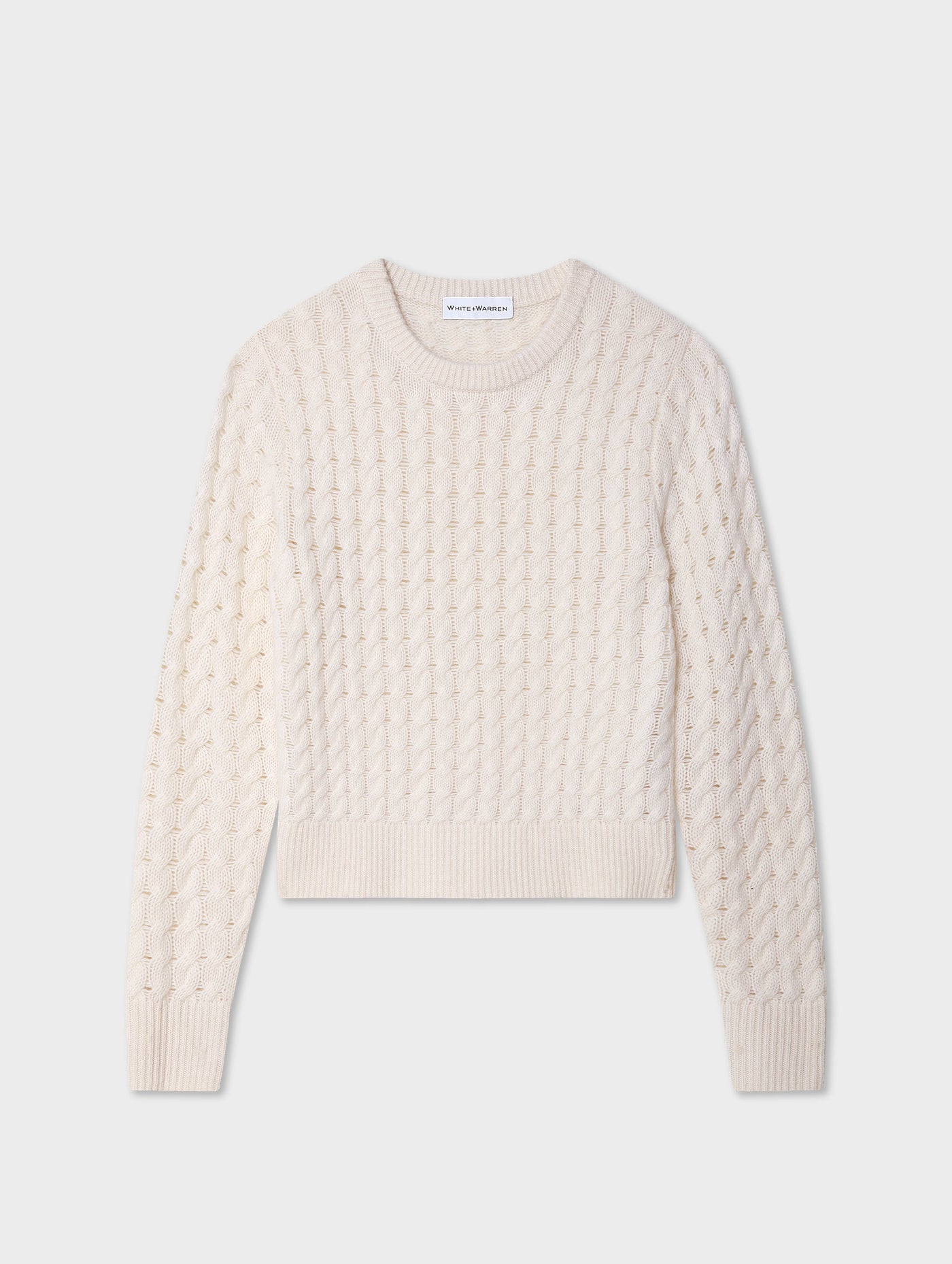 Cashmere Cable Crewneck