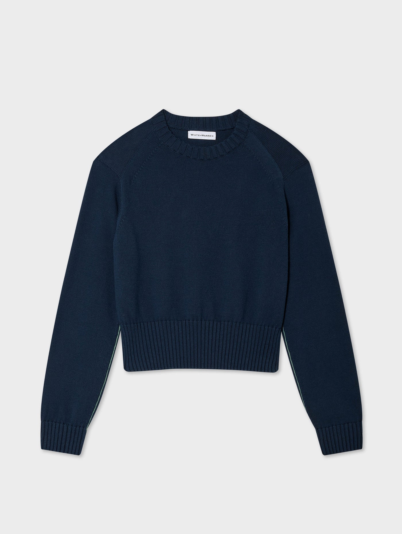 Soft Cotton Rib Trim Sweatshirt