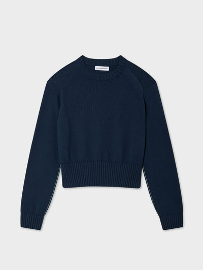 Soft Cotton Rib Trim Sweatshirt